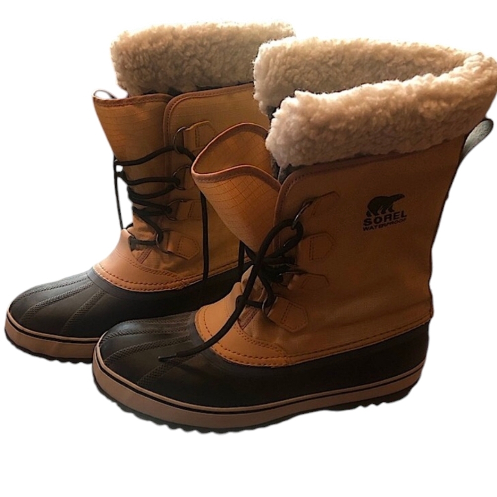 Sorel Mens winter carnival waterproof easy lace up boot size  10
